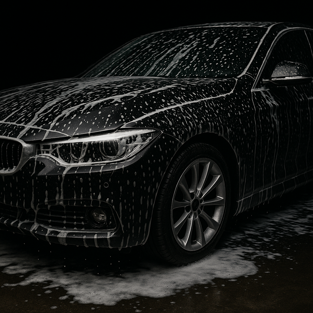 Brandon from Brockman’s Detailing working on a vehicle