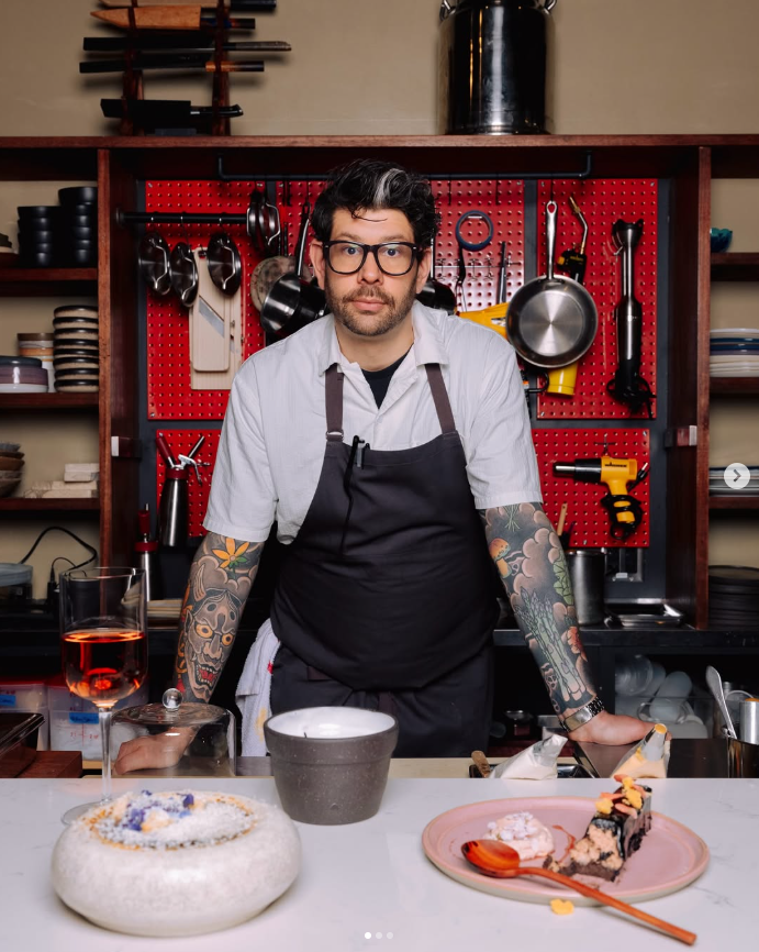 Chef Ben in the kitchen